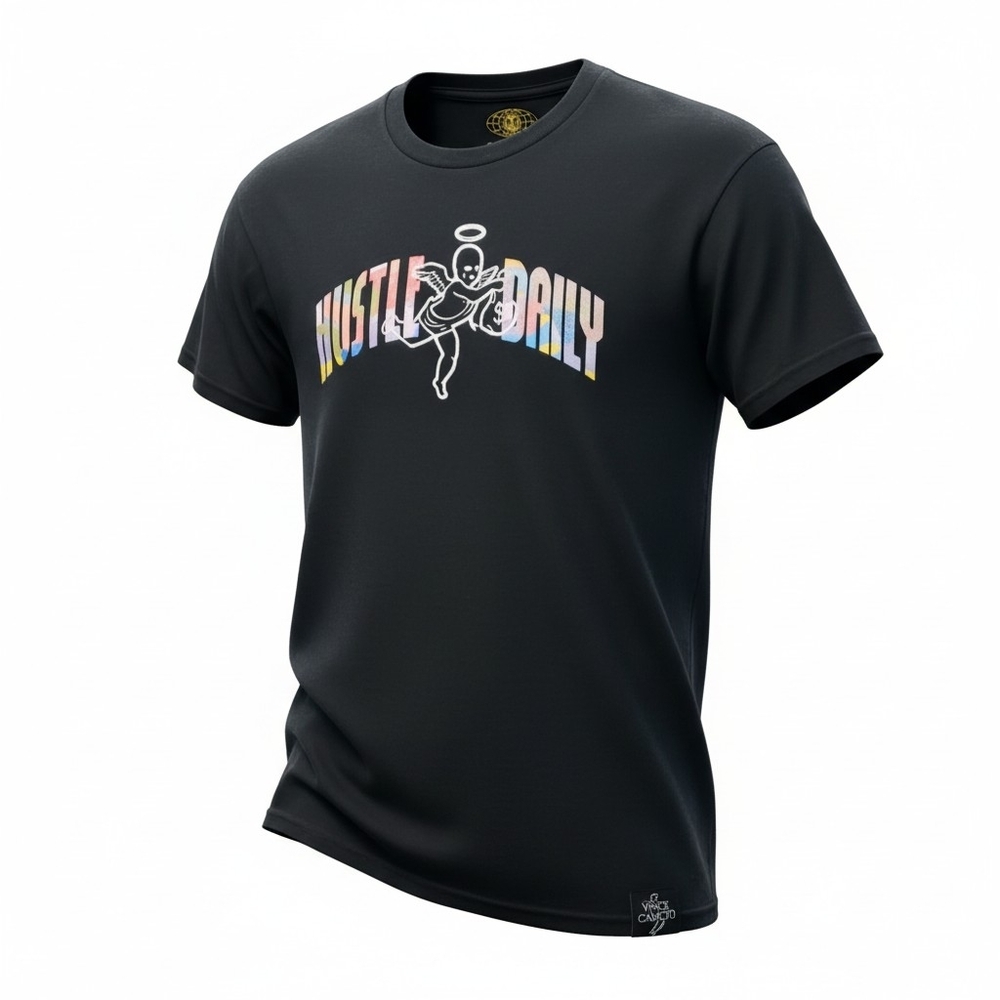 Muerte Hustle Daily Hasta Muerte Black Short-sleeve Graphic T-shirt size XL